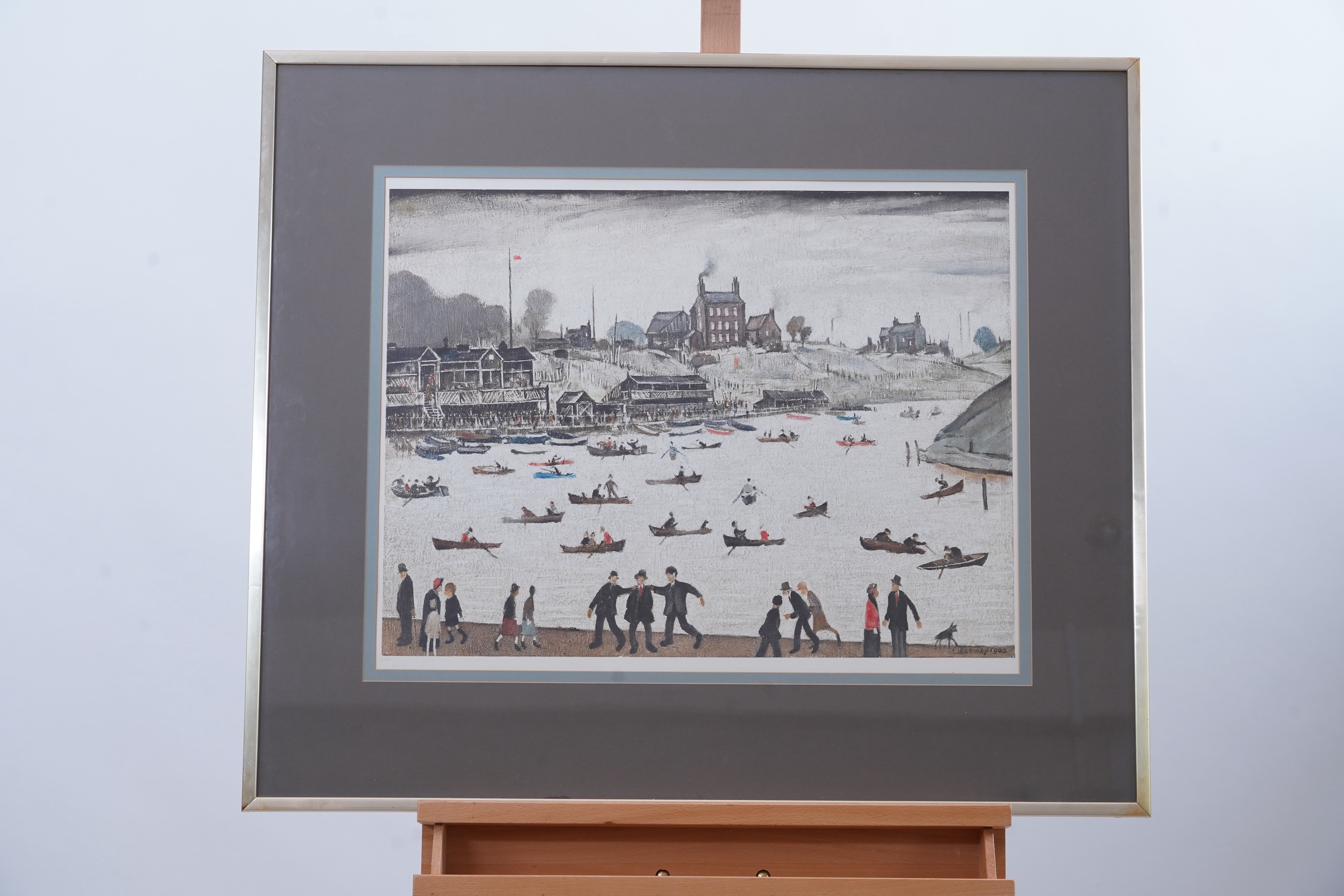 Laurence Stephen Lowry RBA, RA, 1887-1976, 'Crime Lake'